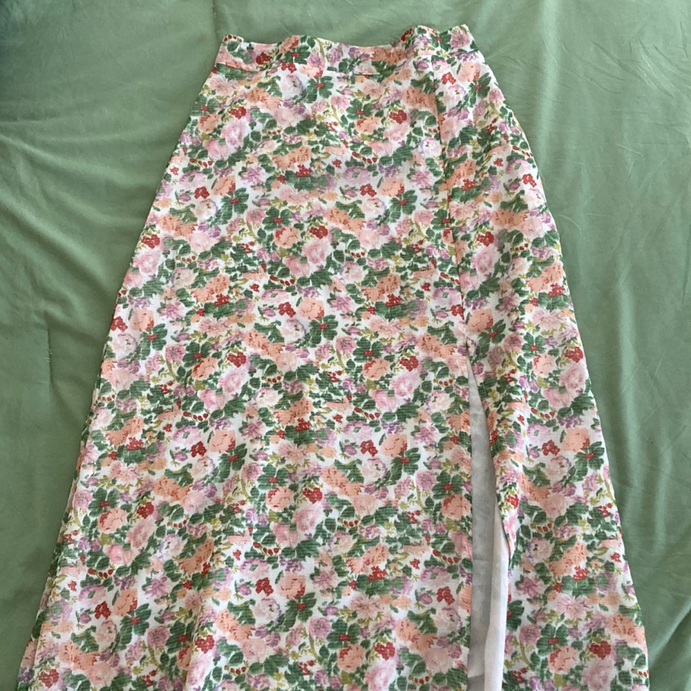 Nasty Gal Nobody Bud You Floral Maxi Skirt